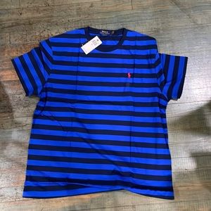 Polo by Ralph Lauren blue and navy striped short sleeve t-shirt